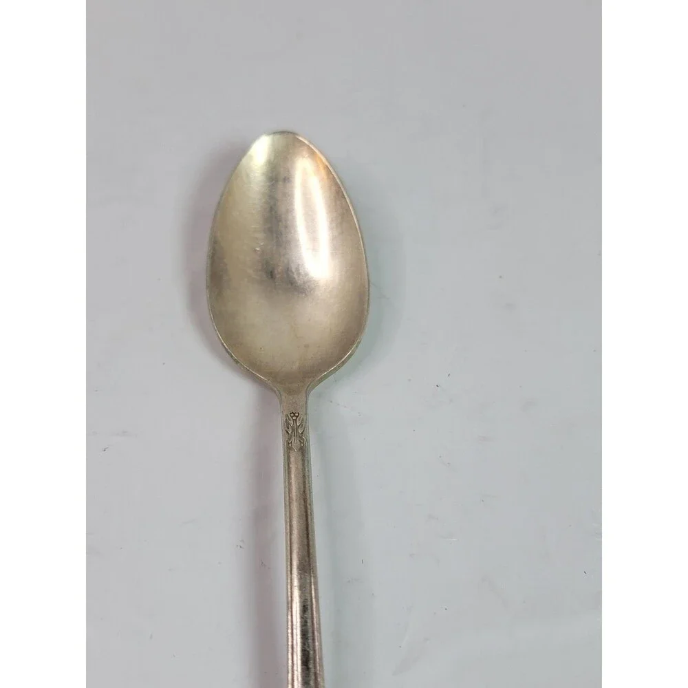 Vintage Wm Rogers Mfg Co Original Rogers Silverplate Serving Spoon Floral